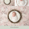 017-Moss Basket - Newborn Baby Digital Background Backdrop