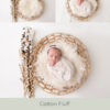 Newborn Digital Backdrop 050 - Cotton Fluff - Image 2